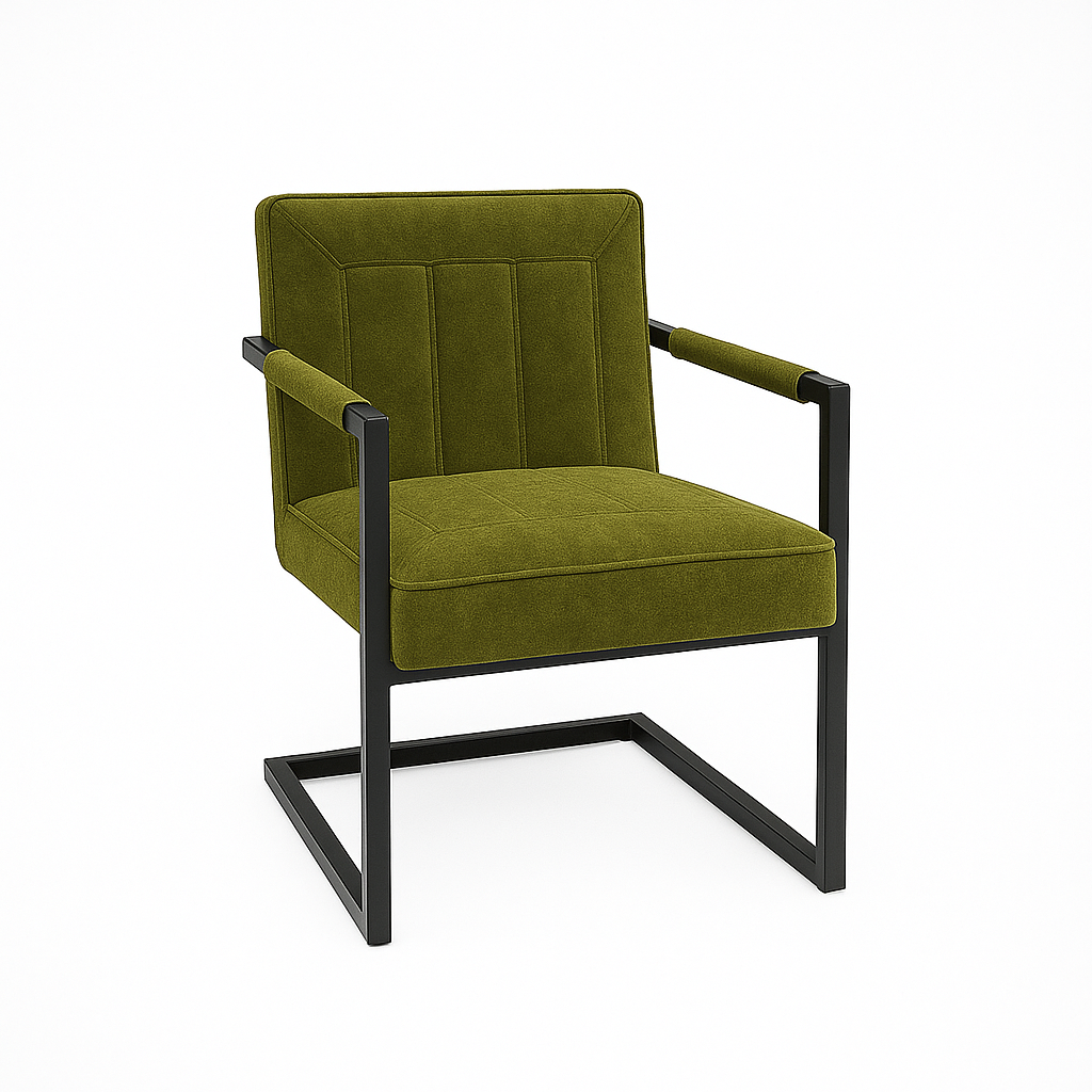 Scaun catifea GRI | model BADSAAL EDI