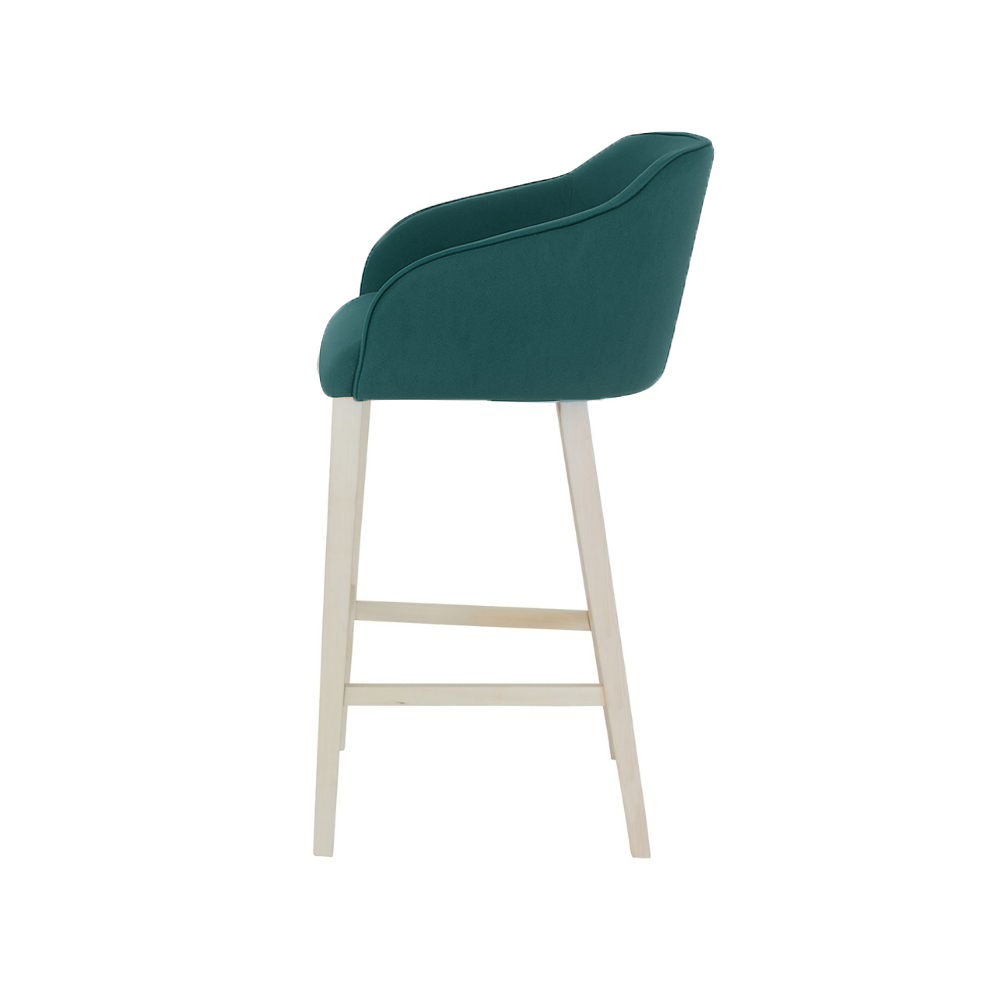 Scaun insula catifea ALBASTRA | model CROCO