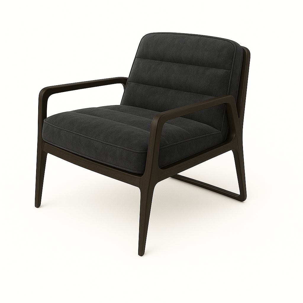 Fotoliu catifea GRI | model DARI