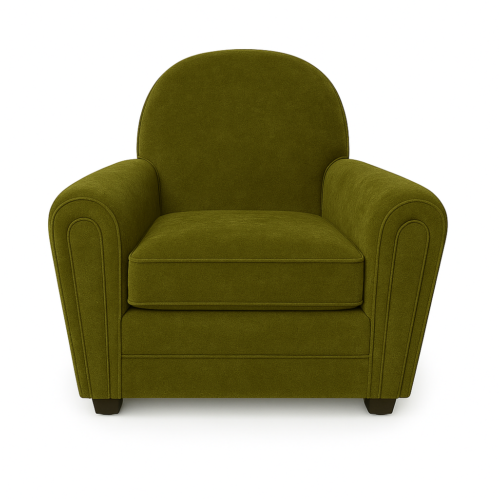 Fotoliu catifea VERDE | model MARA