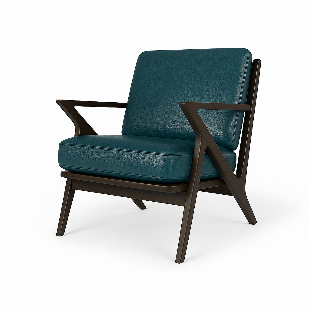 Fotoliu piele ALBASTRA | model ROA