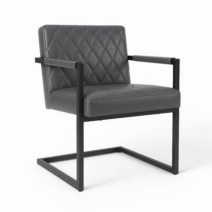 Scaun piele GRI | model BADSAAL SALINO