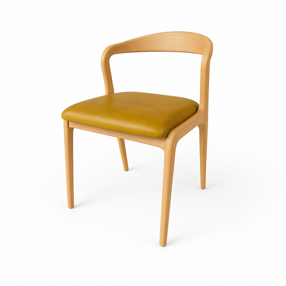 Scaun piele GALBENA model ELMO NA