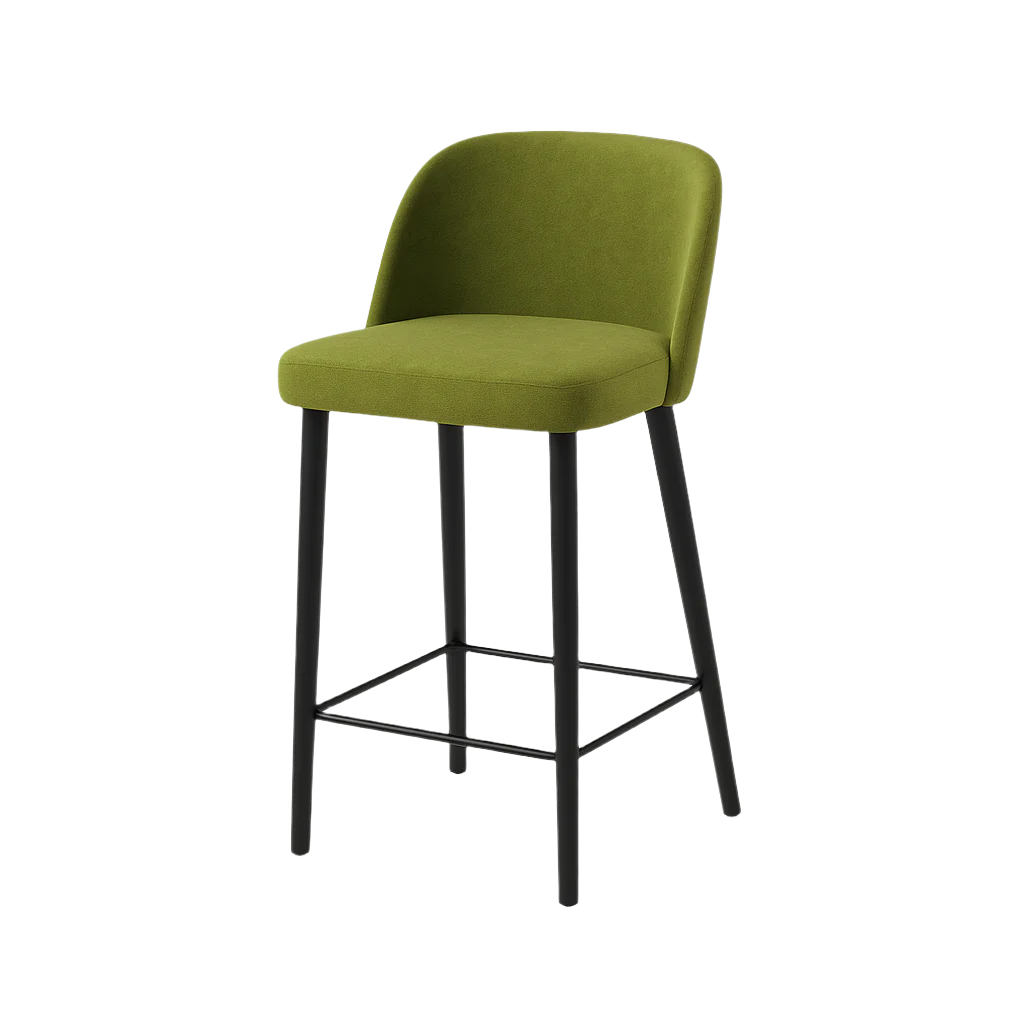 Scaun insula catifea GALBENA | model IVA