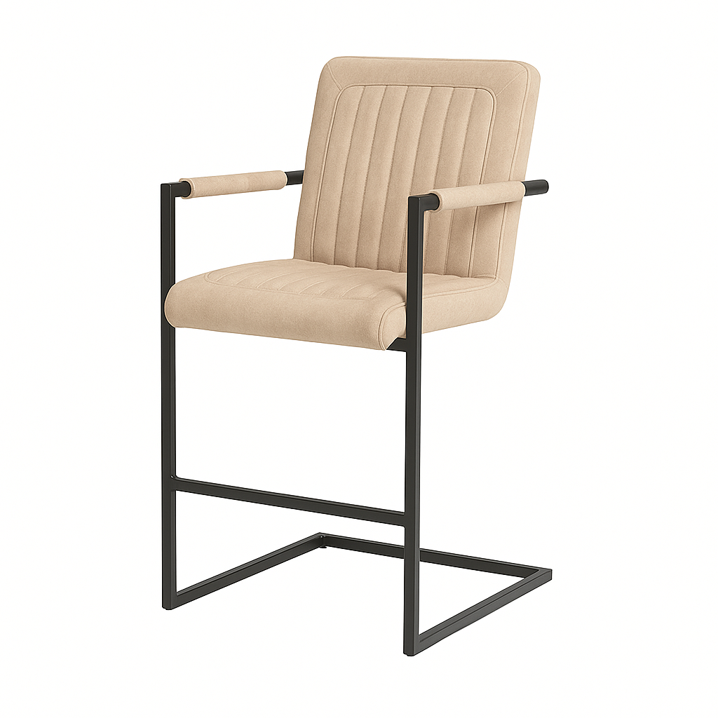 Scaun bar catifea BEJ  model TRUM