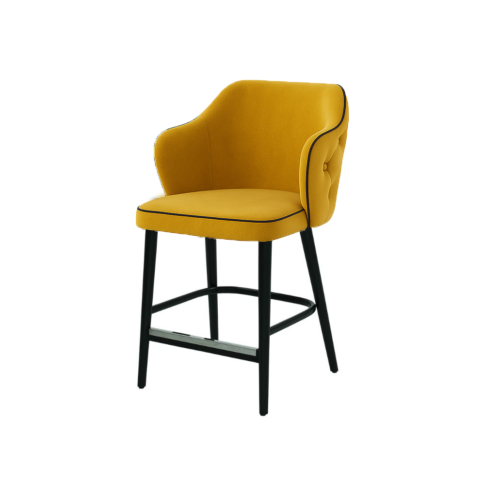 Scaun bar catifea VERDE | model ZOE