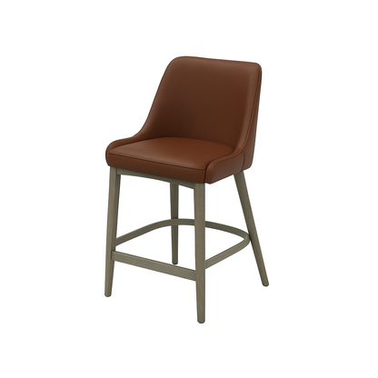 Scaun bar piele GALBENA | model GINA