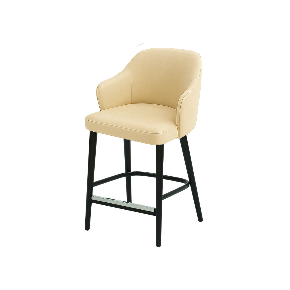 Scaun bar piele GALBENA | model ZEUS