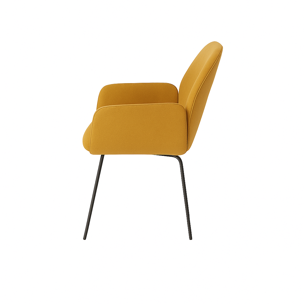 Scaun catifea GALBENA | model PETRA