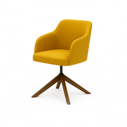 Scaun catifea GALBENA | model ROBI