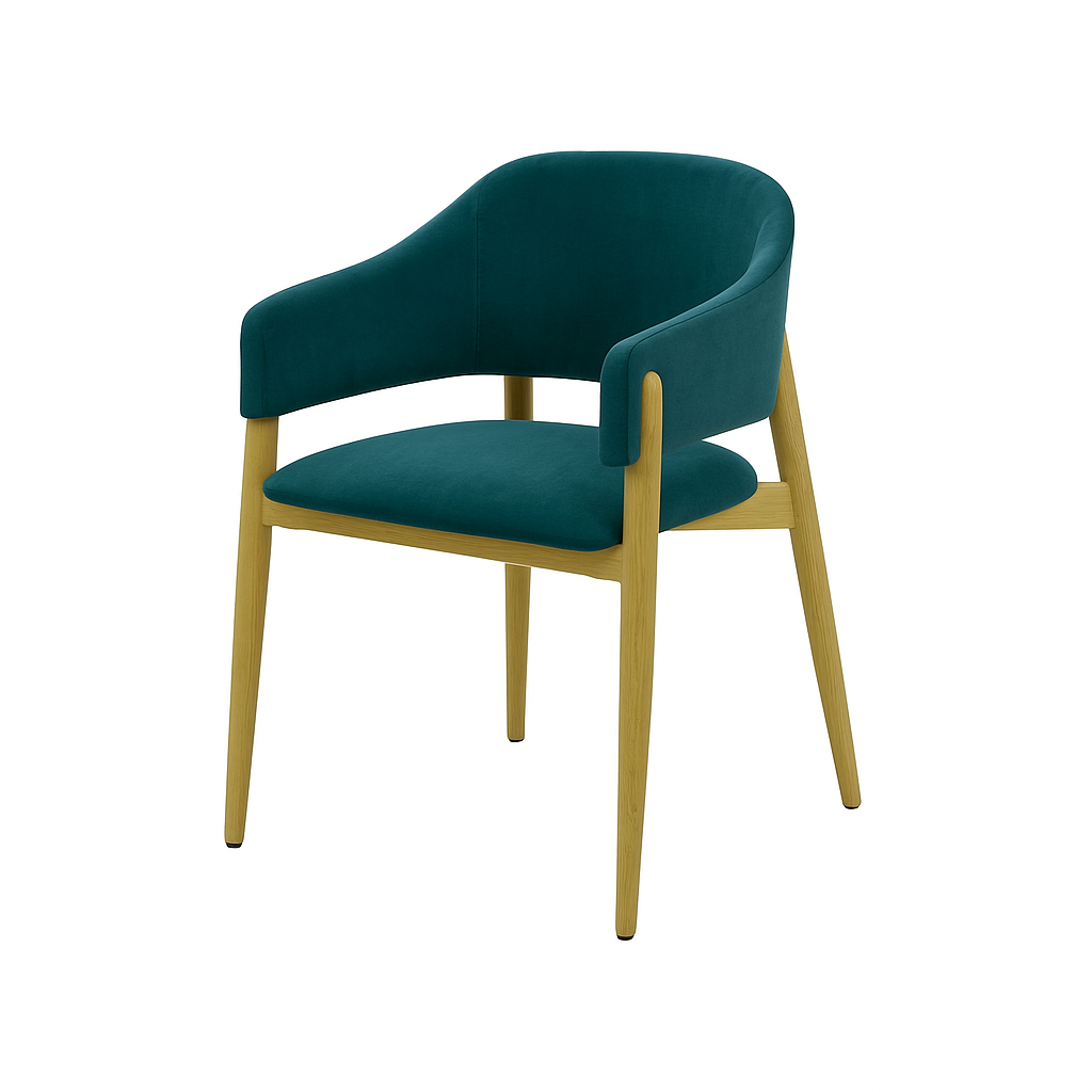 Scaun catifea ROZ | model ALMA