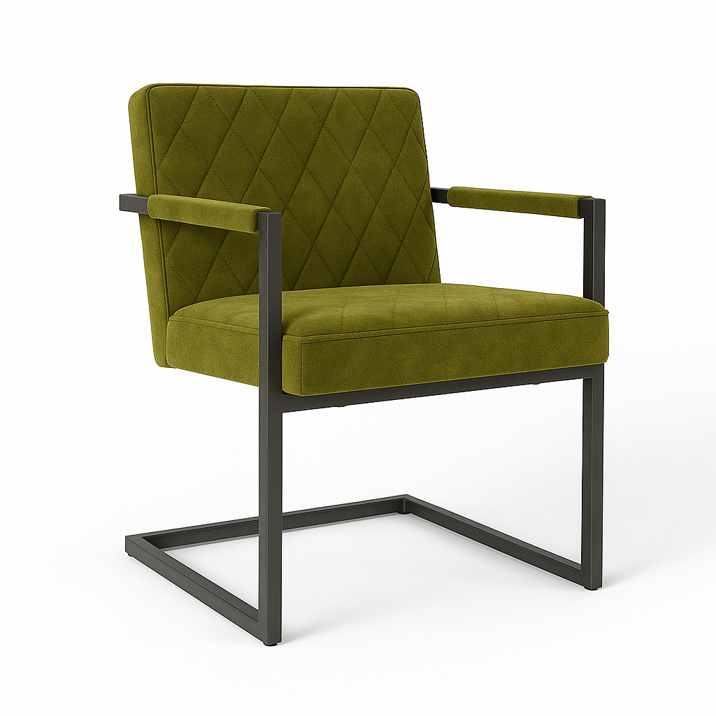 Scaun catifea GRI | model BADSAAL SALINO