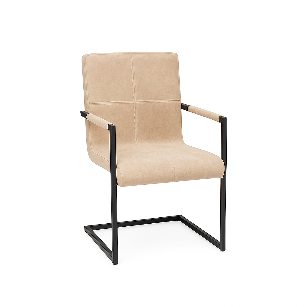 Scaun catifea VERDE | model INDU QUADRANT