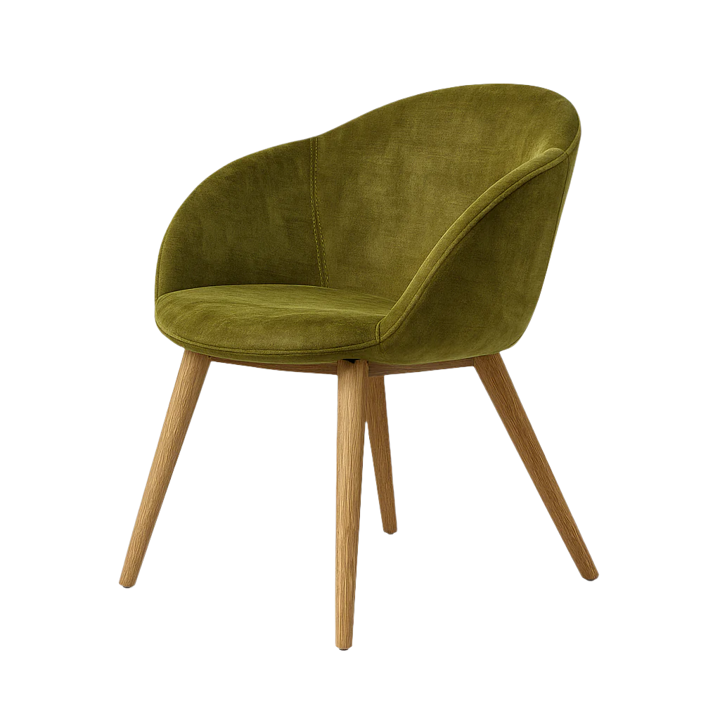 Scaun catifea VERDE | model LIGI L