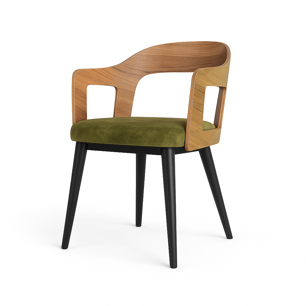 Scaun catifea VERDE | model MOZI