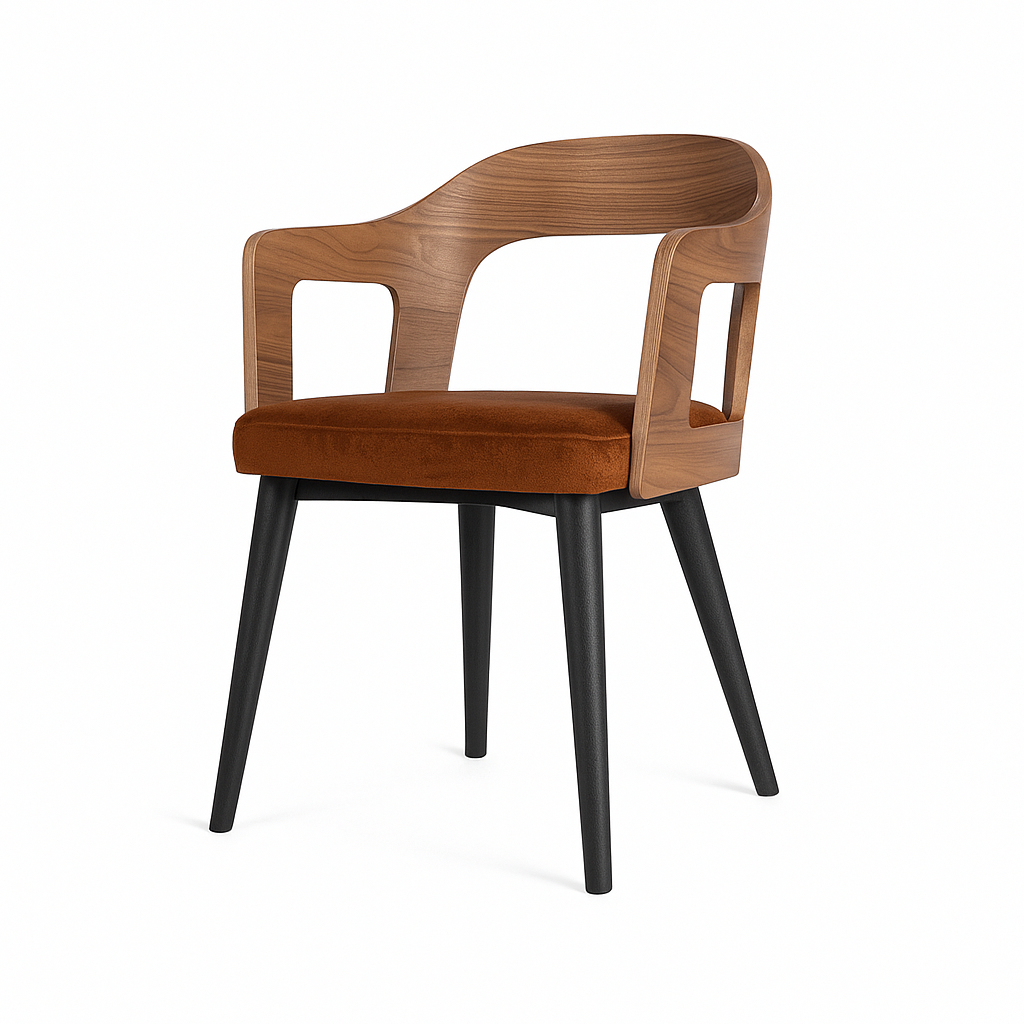 Scaun catifea VERDE | model MOZI