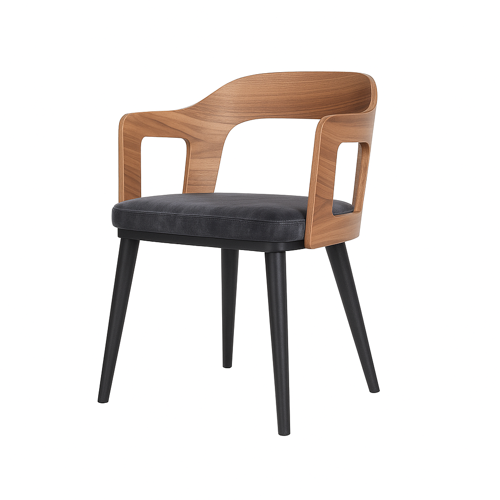 Scaun catifea GRI | model MOZI