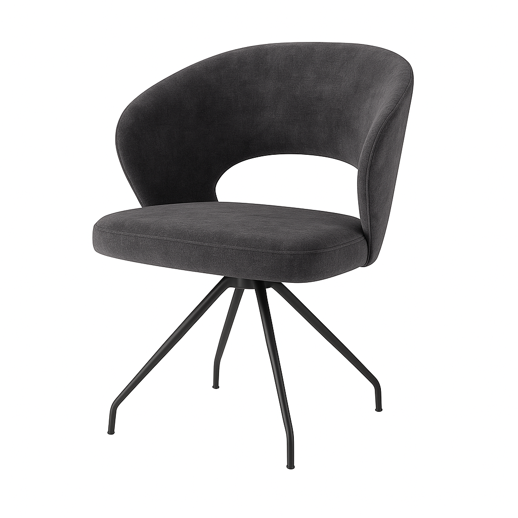 Scaun catifea VERDE | model ROSE