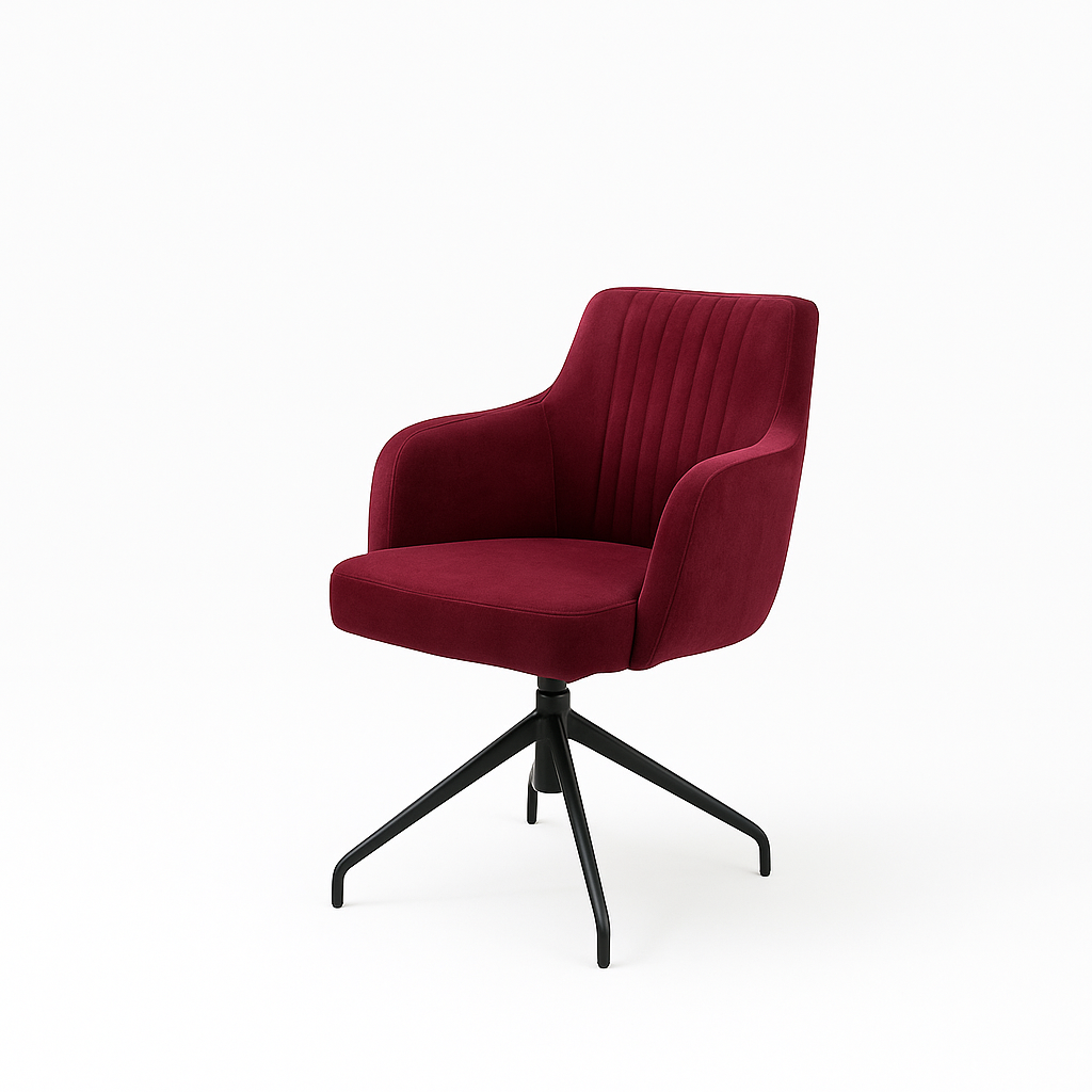 Scaun catifea GALBENA | model SOHO