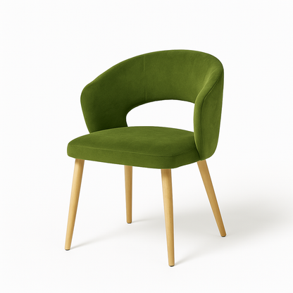 Scaun catifea NEAGRA | model THOMAS