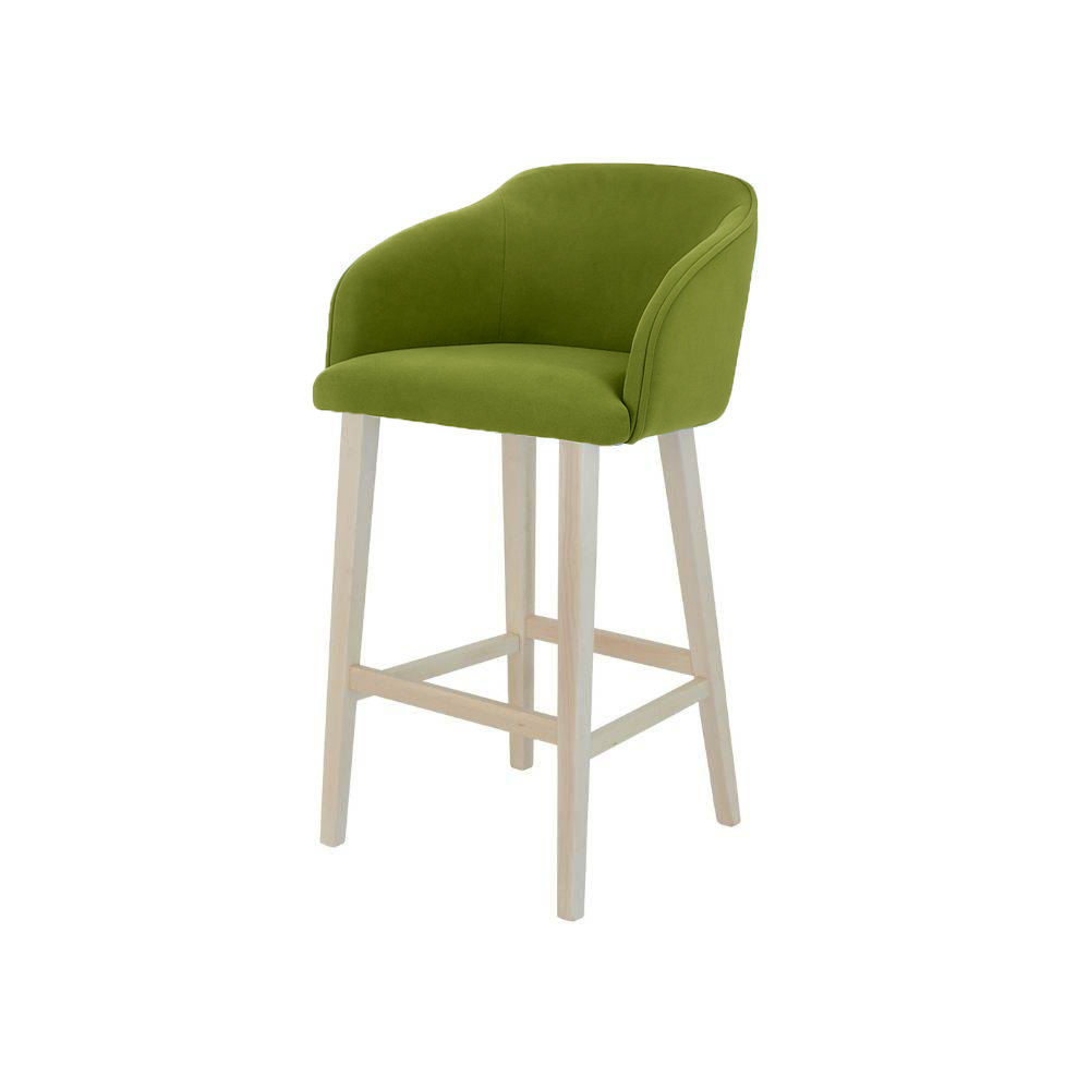 Scaun insula catifea GALBENA | model CROCO