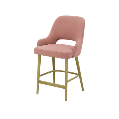 Scaun insula catifea ALBASTRA | model HUGO