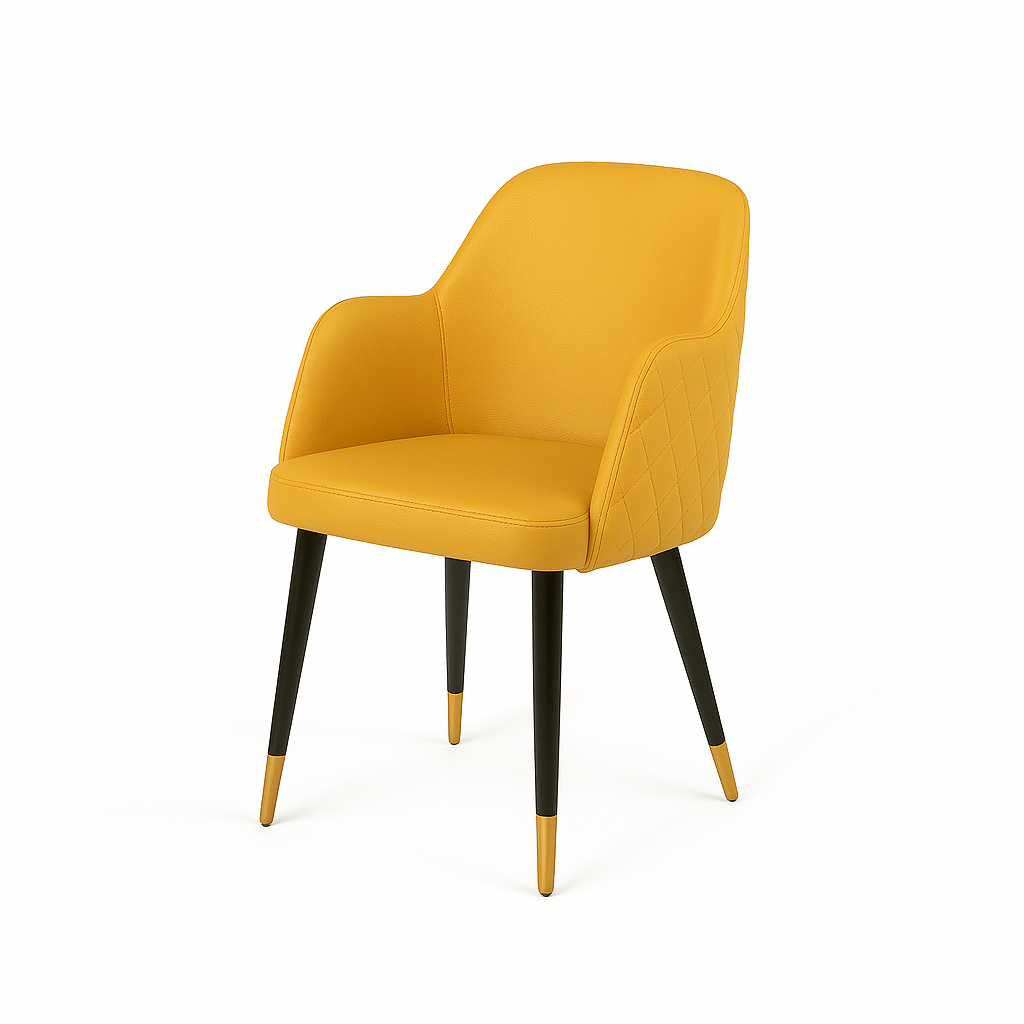 Scaun piele GALBENA | model PINO X