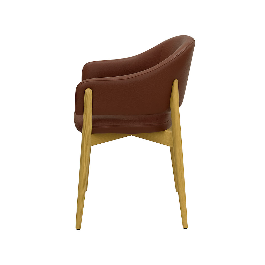 Scaun piele ALBASTRA | model ALMA