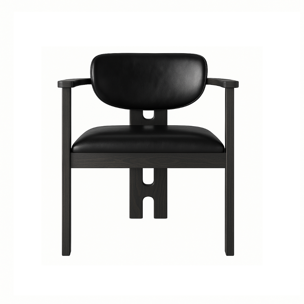 Scaun piele NEAGRA | model ANDULORD