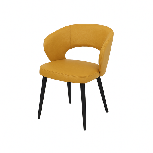 Scaun piele GALBENA | model CASIUS