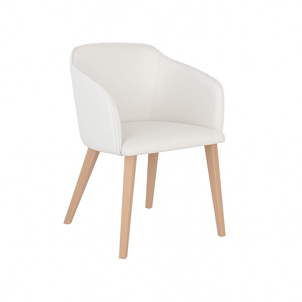 Scaun piele BEJ | model CROCO