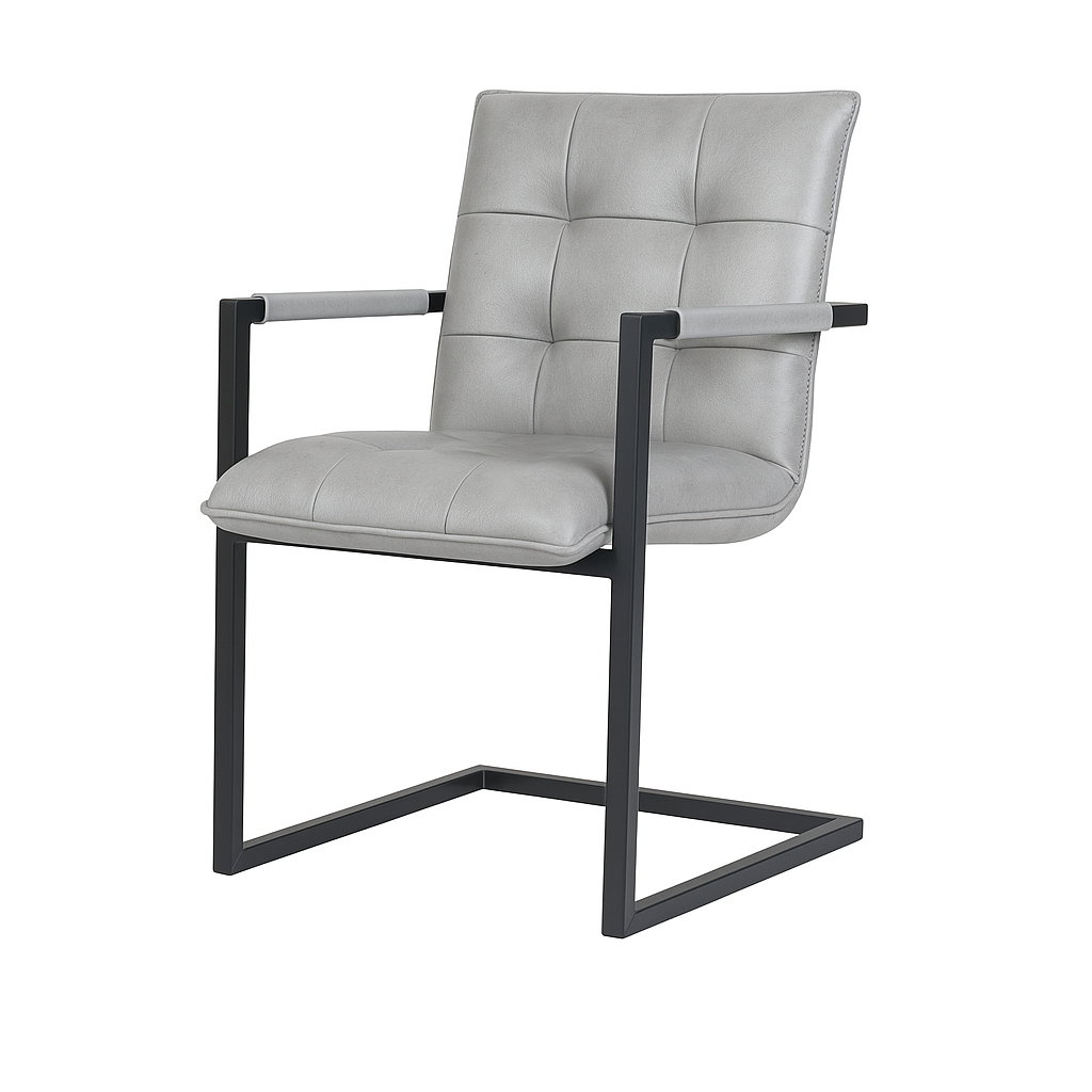 Scaun piele NEAGRA | model MOCANU