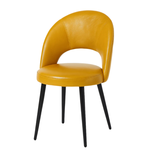 Scaun piele GALBENA | model RON